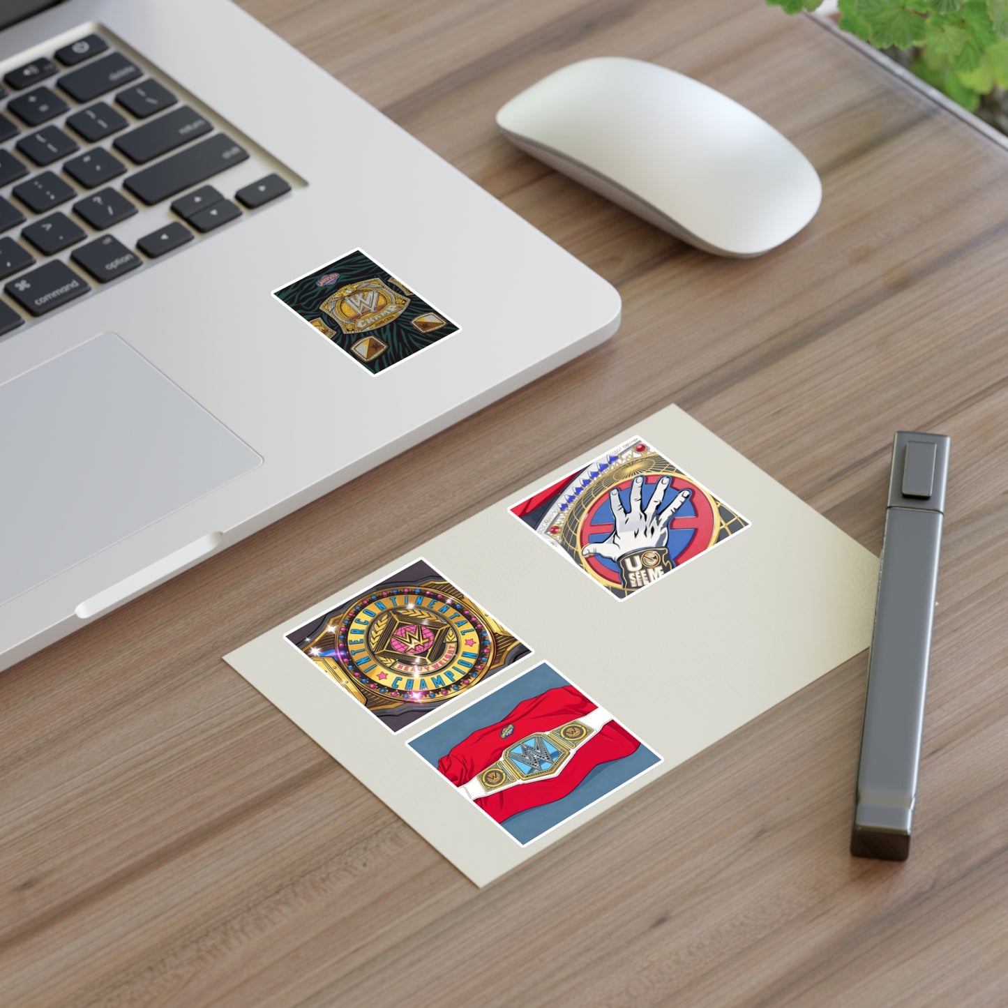 Custom title stickers