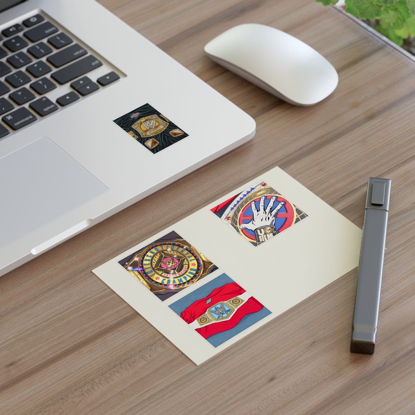 Custom title stickers