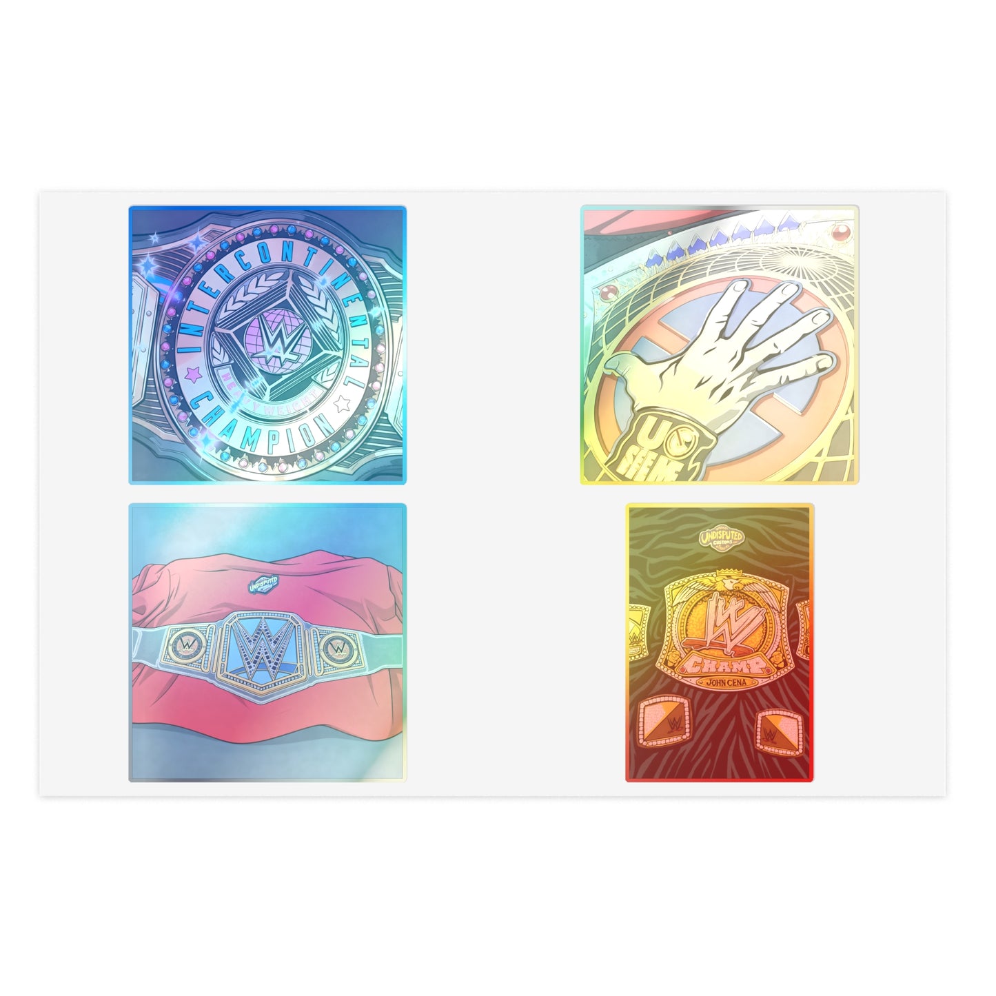 Custom title stickers