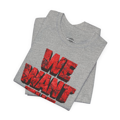 We Want The Cup Hockey Red T