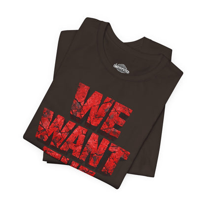 We Want The Cup Hockey Red T