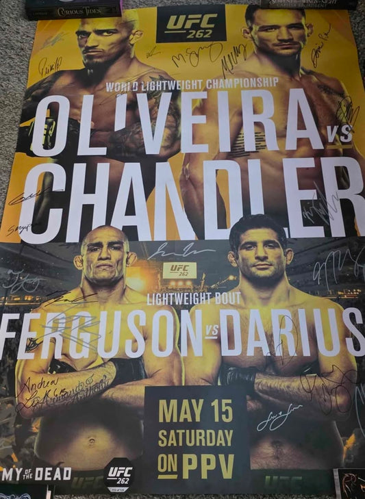 UFC 262 Signed Poster